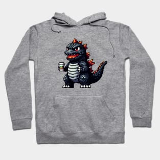 Pixel Godzilla Gojira Ni Hoodie